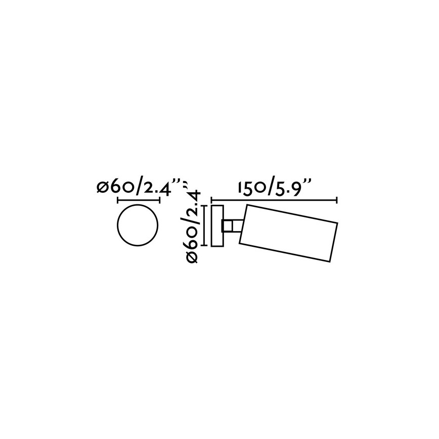 FARO 43722 - Spotlys STAN 1xGU10/8W/230V hvid