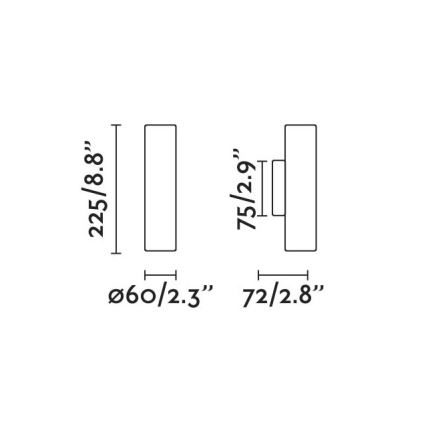 FARO 43760 - Væglampe STAN 2xGU10/8W/230V guldfarvet