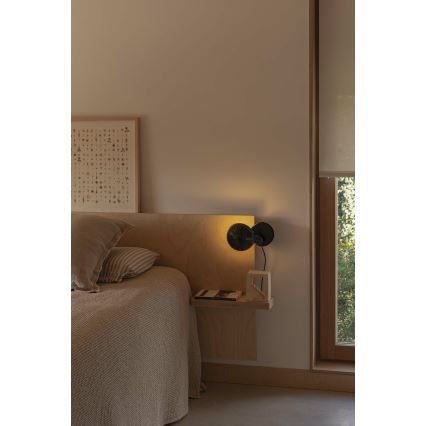 FARO 56100 - Bordlampe med klemme 2-i-1 BELA 1xE27/15W/230V sort