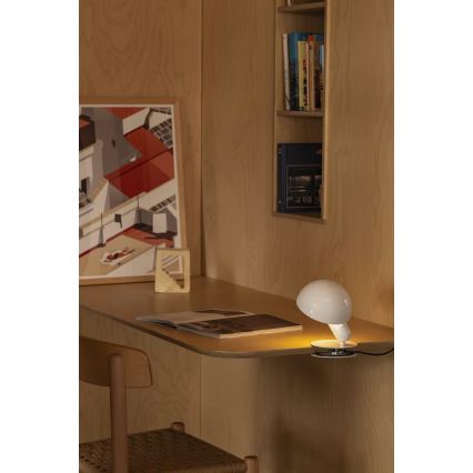 FARO 56101 - Bordlampe med klemme 2-i-1 BELA 1xE27/15W/230V hvid