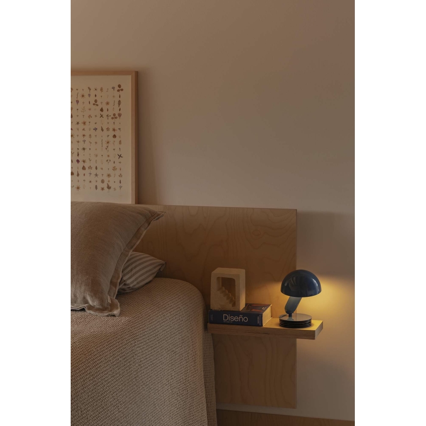 FARO 56102 - Bordlampe med klemme 2-i-1 BELA 1xE27/15W/230V blå