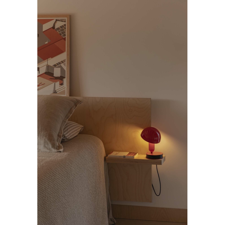 FARO 56103 - Bordlampe med klemme 2-i-1 BELA 1xE27/15W/230V rød