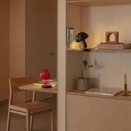 FARO 56103 - Bordlampe med klemme 2-i-1 BELA 1xE27/15W/230V rød