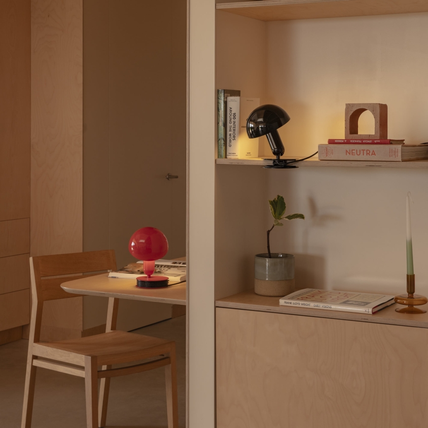 FARO 56103 - Bordlampe med klemme 2-i-1 BELA 1xE27/15W/230V rød