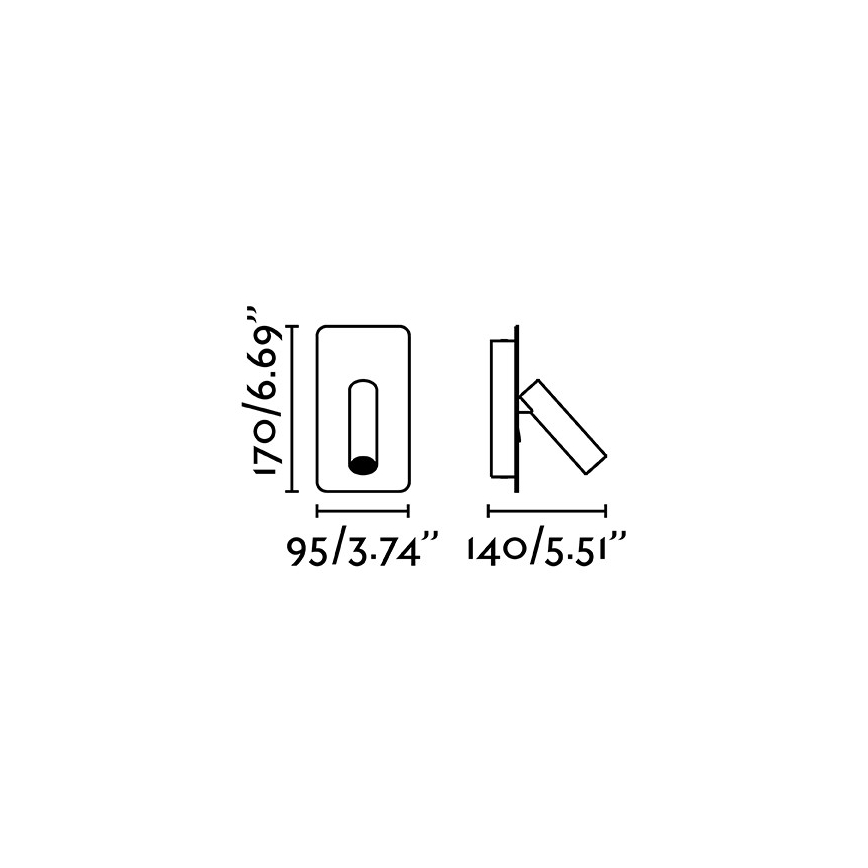 FARO 62120 - LED vægspot SUAU LED/3W/230V hvid