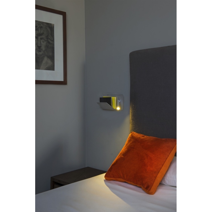 FARO 62124 - LED vægspot SUAU LED/3W/230V USB hvid