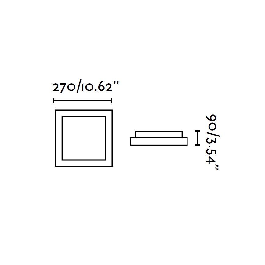 FARO 62968 - Badeværelses loftslampe TOLA 1 1xE27/20W/230V IP44