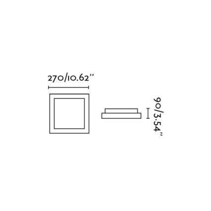 FARO 62983 - Loftlampe TOLA 1 1xE27/20W/230V