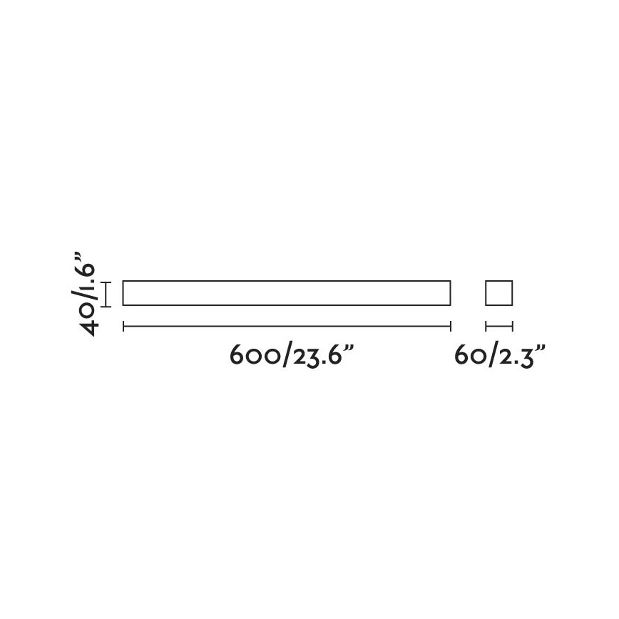 FARO 63316 - LED spejllampe til badeværelse NILO-1 LED/12W/230V IP44 sort