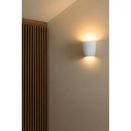 FARO 63428 - Væglampe KAPPU 1xE14/7W/230V 15,8x15 cm hvid