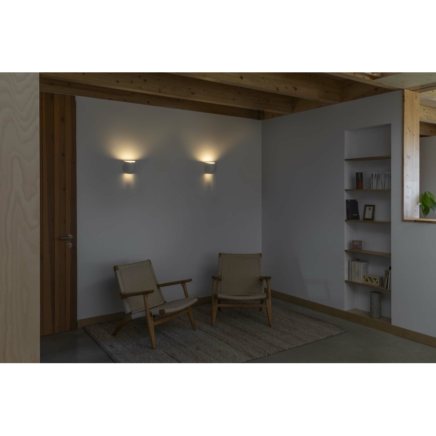 FARO 63428 - Væglampe KAPPU 1xE14/7W/230V 15,8x15 cm hvid