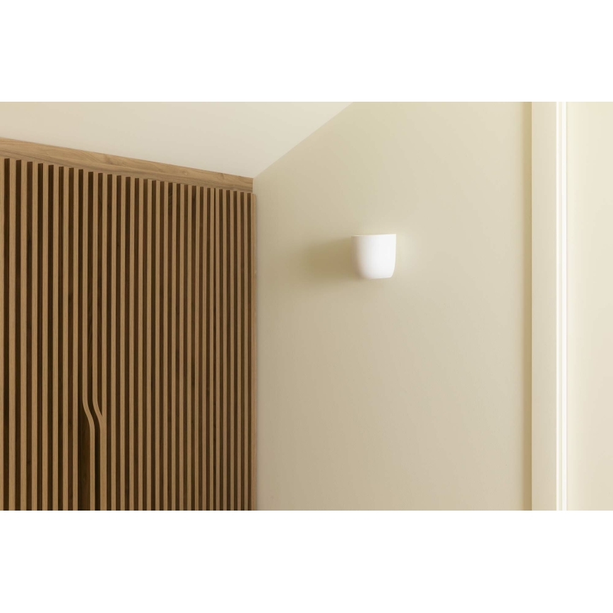 FARO 63428 - Væglampe KAPPU 1xE14/7W/230V 15,8x15 cm hvid