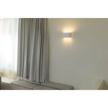 FARO 63430 - Væglampe KAPPU 2xE14/7W/230V 16,8x30 cm hvid