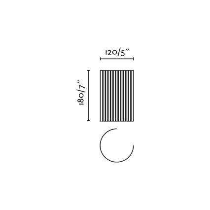 FARO 63435 - Væglampe TRAMA 1xE14/7W/230V hvid