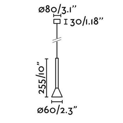 FARO 64223 - LED pendel DANKA LED/6W/230V sort/guldfarvet