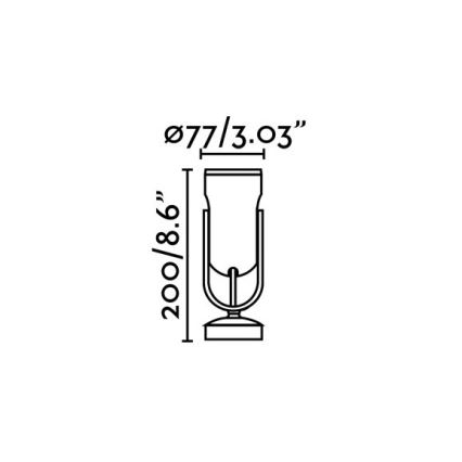 FARO 70035 - Udendørs LED væglampe SLOT-1 LED/14W/230V IP65 3000K