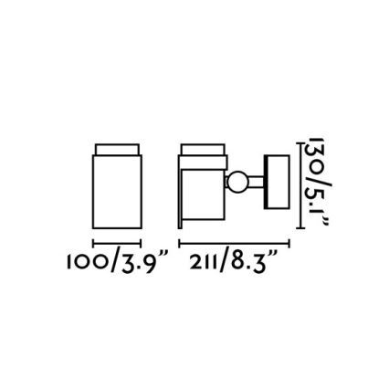 FARO 70156 - Udendørs LED væglampe FOC-1 LED/15W/230V IP65