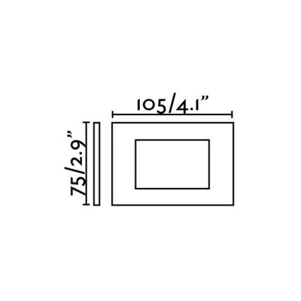 FARO 70163 - Udendørs LED indbygningslampe SPARK-1 LED/5W/230V IP65