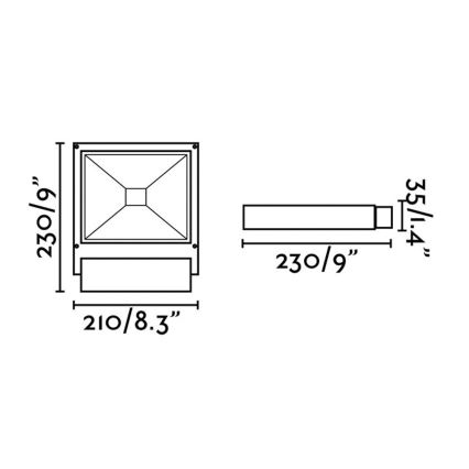 FARO 70261 - LED projektør KARL LED/12W/230V IP65