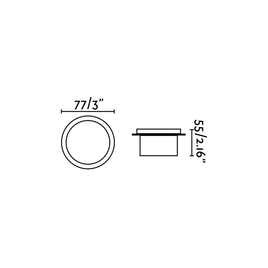 FARO 70265 - LED indbygningslampe til badeværelse GALO LED/3W/230V IP54