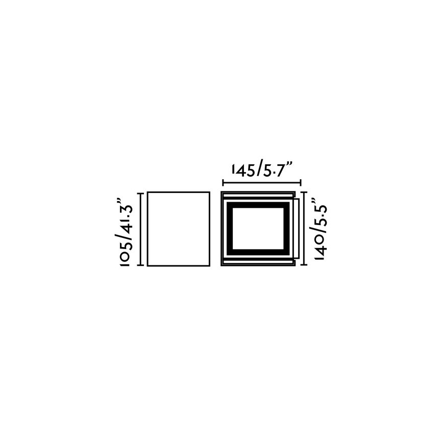 FARO 70270 - Udendørs LED væglampe OLAN 2xLED/3W/230V IP54