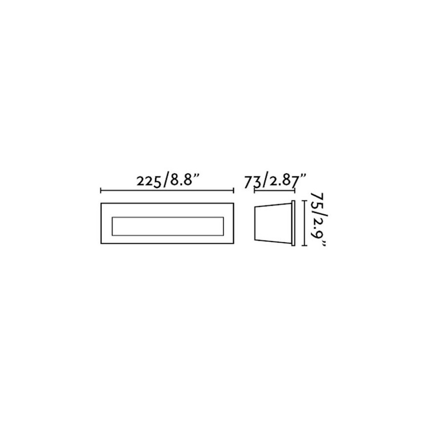 FARO 70271 - Udendørs LED indbygningslampe NAT LED/8W/230V