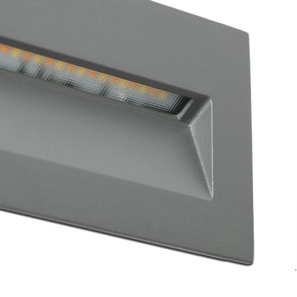 FARO 70289 - LED Indbygningslampe MANI LED/5W/230V 2200/2700/3200/4000K IK07 IP65 grå