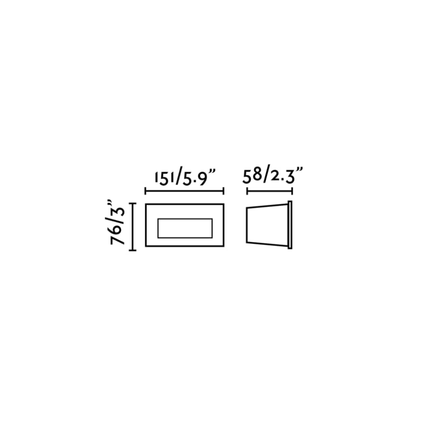FARO 70289 - LED Indbygningslampe MANI LED/5W/230V 2200/2700/3200/4000K IK07 IP65 grå