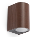 FARO 70324 - Udendørs vægarmatur ESTELA 1xGU10/5W/230V IP65 brun