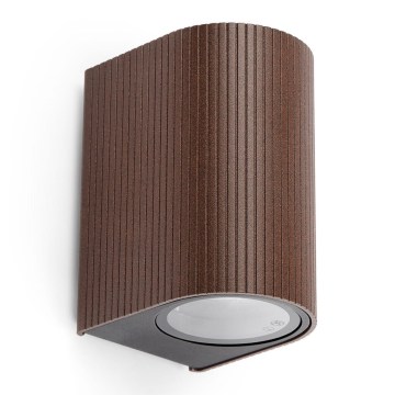 FARO 70324 - Udendørs vægarmatur ESTELA 1xGU10/5W/230V IP65 brun