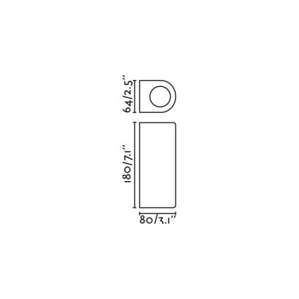 FARO 70328 - Udendørs væglampe ESTELA 2xGU10/5W/230V IP65 hvid