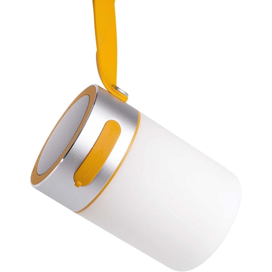 Faro 70493 - LED Bærbar bordlampe med højttaler LOUD LED/1W/5V 2200 mAh