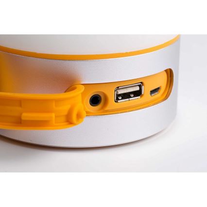 Faro 70493 - LED Bærbar bordlampe med højttaler LOUD LED/1W/5V 2200 mAh