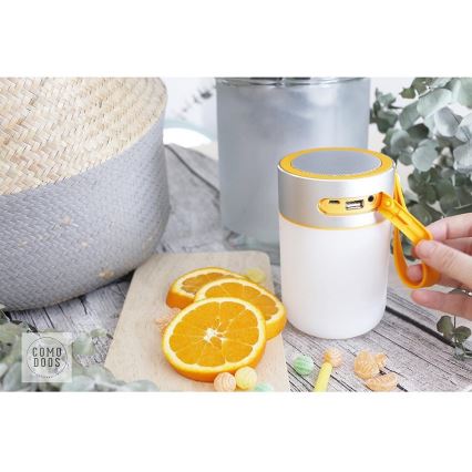 Faro 70493 - LED Bærbar bordlampe med højttaler LOUD LED/1W/5V 2200 mAh