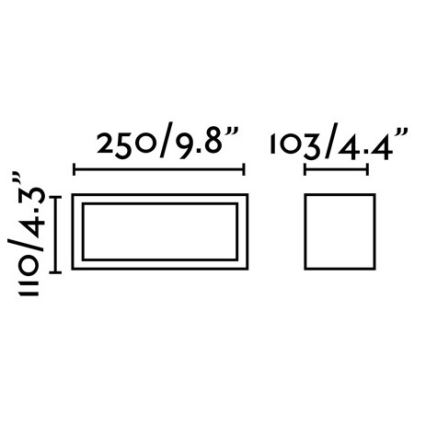 FARO 70573 - Udendørs væglys TEJO 1xE27/20W/230V IP54