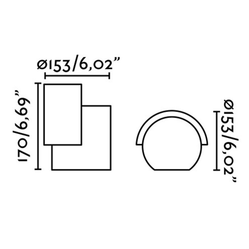 FARO 70576 - Udendørs LED væglampe NOBORU LED/16W/230V IP65