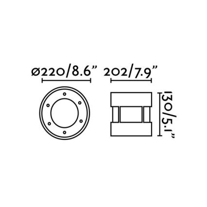 FARO 70587 - LED lampe til indkørsel SURIA-24 LED/24W/230V IK08 IP67