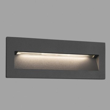 FARO 70638 - LED udendørs indbygningsarmatur NAT LED/8W/230V IP65 sort