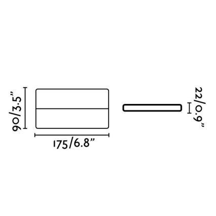 FARO 70646 - Udendørs LED væglampe ADAY-2 LED/12W/230V IP54