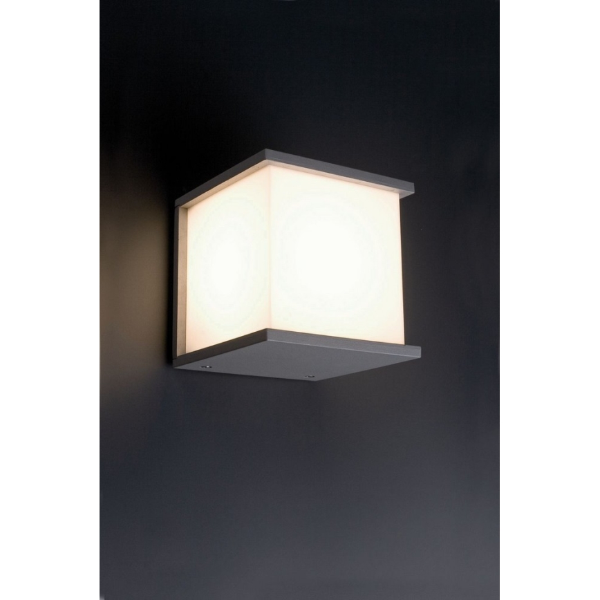 FARO 70689 - Udendørs væglys KUBICK 1xE27/60W/100-240V IP44