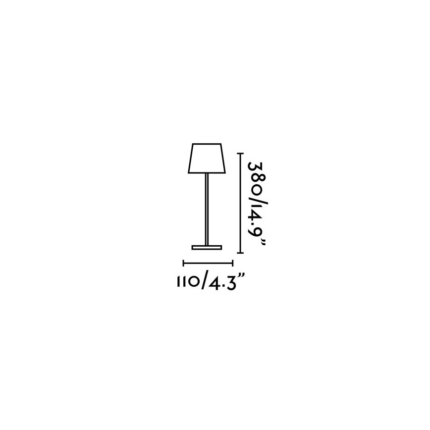 FARO 70776 - LED Udendørs LED bordlampe m. touch-funktion TOC LED/2,2W/230V IP54