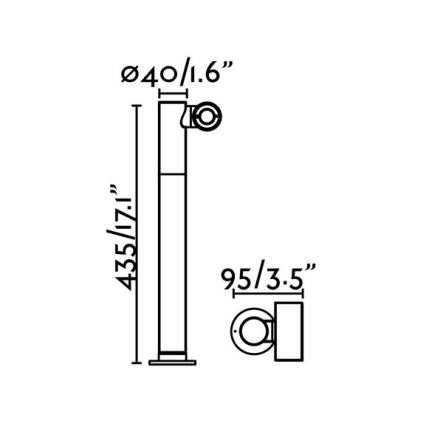 FARO 70783 - Udendørs LED lampe SPY-2 LED/6W/230V IP65