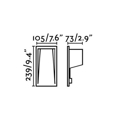 FARO 70833 - LED Udendørs forsænket lys SOUN-2 LED/5W/230V IP65