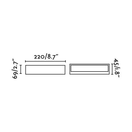 FARO 71052 - Udendørs LED væglampe TOLUCA LED/16W/230V IP65