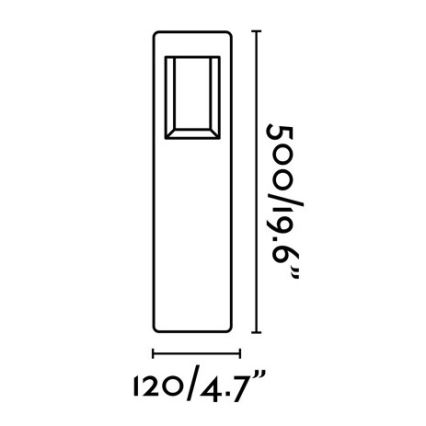 FARO 71199 - Udendørs LED lampe NAYA LED/8W/230V IP54