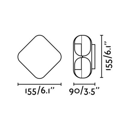 FARO 71212 - Udendørs LED væglampe BU-OH LED/12W/230V IP65