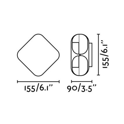 FARO 71212 - Udendørs LED væglampe BU-OH LED/12W/230V IP65