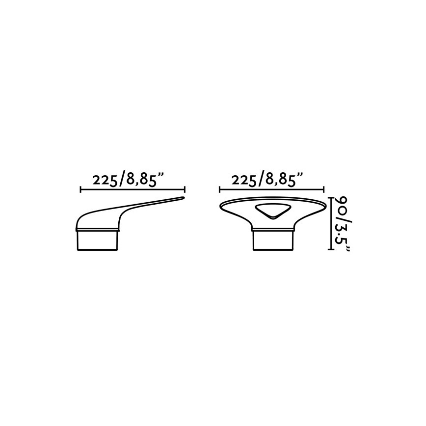 FARO 71223 - Udendørs LED væglampe LOTUS LED/18W/230V IP65