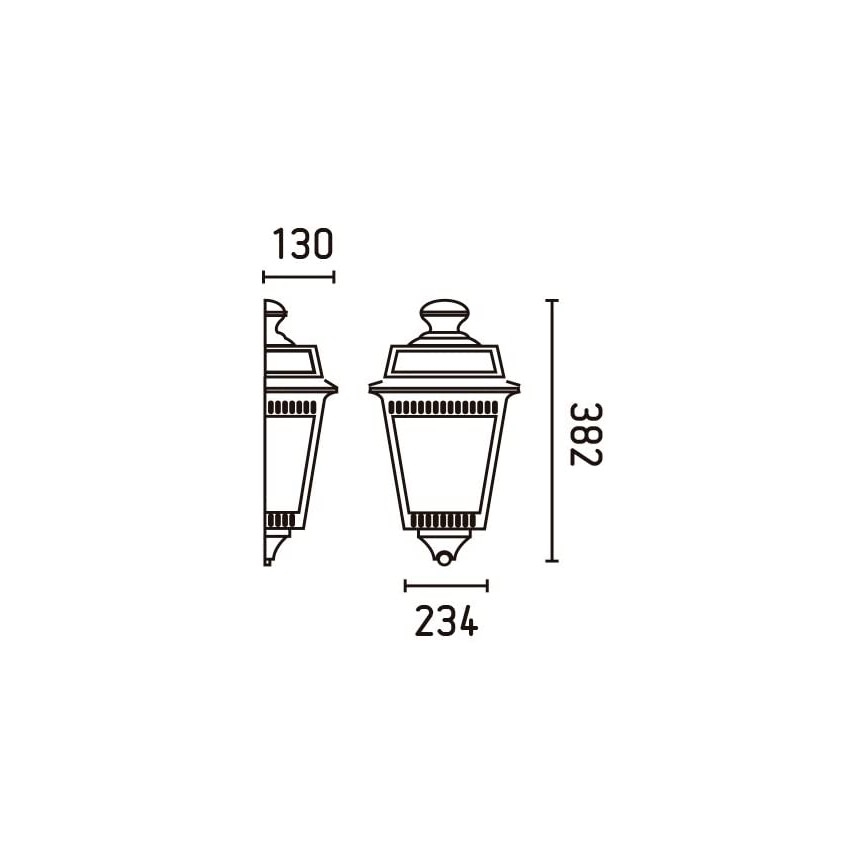 FARO 71424 - Udendørs væglys ARGOT 1xE27/100W/230V IP44