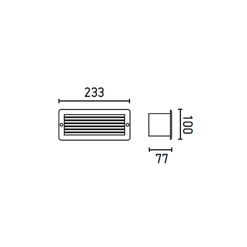 FARO 71480 - Udendørs væglampe ESCA 1xE27/40W/230V IP44